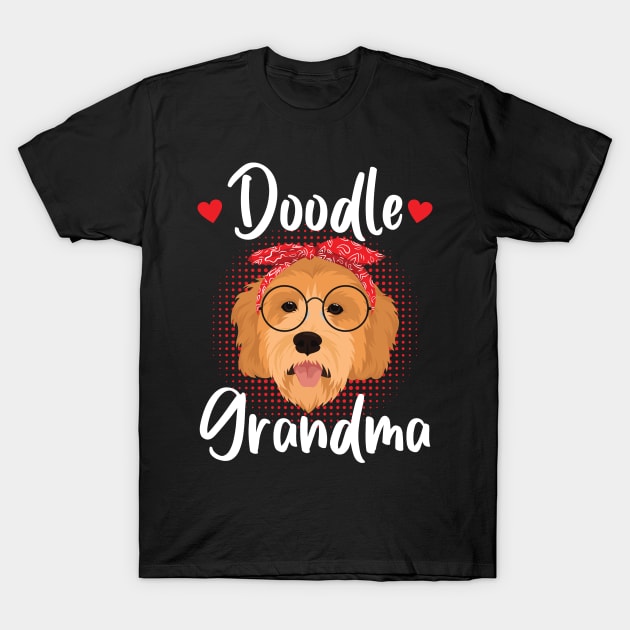 Doodle Grandma Dog Owner Goldendoodle T-Shirt by Streetwear KKS